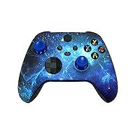 Soft Touch Blue Nebula Custom Wireless Controller Compatible with Xbox Series X/S, Xbox One, Xbox One S and Windows 10