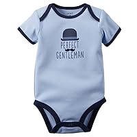 Carters Baby Boys Perfect Gentleman Bodysuit Blue 24M