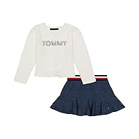 Tommy Hilfiger Girls 2 Piece Graphic Tee With Scooter SetGraphic Tee With Scooter Set