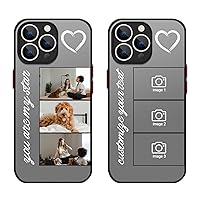 Personalized Picture Customized Photos Phone Case for iPhone 15/14/13/12/11 Plus Pro Max/Mimi/Xs Max/Xr/7/8/Samsung Galaxy S23/S22/S21/S20 FE/A52/A54/A13/A53 Design Your Own Personalized Photo Case
