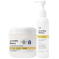 Oatmeal Facial Cleanser - Soothing Facial Cream - Bundle for Sensitive & Dry Skin - Cruelty Free