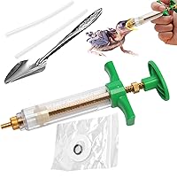 20Ml Baby Birds Feeding Syringe,6Pcs Baby Bird Feeding Kit with Hose and Spoons Hand Feeding Device with Scale and Positioning Screw for Sick Bird Feeders