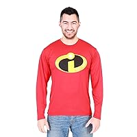 Disney The Incredibles Basicon Red Long Sleeve Polyester T-Shirt