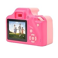 Portable Digital Camera Toy, Kids Selfie Camera CMOS Sensor USB Charging (Pink)