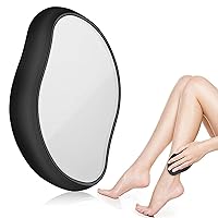 O-NINE Crystal Hair Eraser for Women and Men, Magic Remover, Painless Exfoliation Removal Tool Arms Legs Back - Reusable Washable, Fast Easy, Best Portable Epilator Black 2.8 ounces