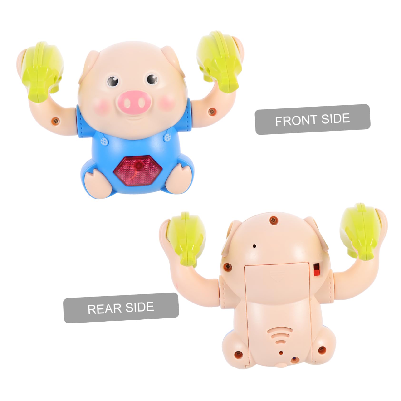 ERINGOGO Electric Pig Toy Toys for Toddlers Pig Somersault Plaything Baby Crawling Toy Lovely Pig Plaything Baby Toy Electric Tumbling Toy Pig Shaped Tumbling Toy Plastic Train Child Puzzle