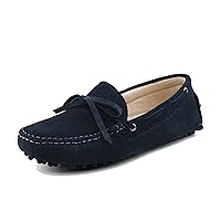 Womens Casual Loafers Shoes Slip on Flats with Tassel Buckle Knot