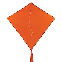 In the Breeze 3298 - Tangerine 30 Inch Diamond Kite - Solid Orange, Fun, Easy Flying Kite