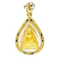 Phra Phuttha Chinnarat Pendant Charm Thai Buddha Amulet 22k Thai Baht Yellow Gold Plated Jewelry From Thailand