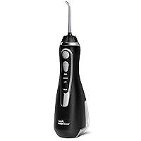 Cordless Advanced Water Flosser For Teeth, Gums, Braces, Dental Care With Travel Bag and 4 Tips, ADA Accepted, Rechargeable, Portable, and Waterproof, Black WP-582