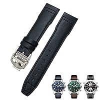 Genuine Leather Cowhide Watchbands 20mm 21mm For IWC IW377714 Mark18 Spitfire PORTOFINO Soft Cowhide Bracelets