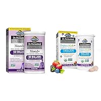 Dr. Formulated Probiotics Mood+ Acidophilus Probiotic Supplement - Promotes Emotional Well-Being & Dr. Formulated Probiotics Organic Kids+ Plus Vitamin C & D - Berry Cherry - Gluten