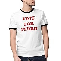Men's Vote for Pedro T-Shirt, Napoleon Dynamite Costume Graphic Tee Shirt from