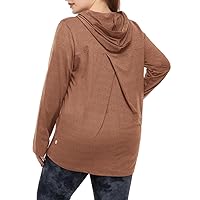 FOREYOND Workout Tops for Women Plus Size Lightweight Dry Fit Sweatshirts Clothing Thumb Hole Long Sleeve Athletic Shirts