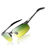 Men's Polarized Sunglasses for Driving Fishing Golf Metal Frame UV400