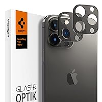Spigen Camera Lens Screen Protector [GlasTR Optik] Designed for iPhone 13 Pro (2021) / iPhone 13 Pro Max (2021) - Black [2 Pack]…