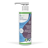 Aquascape CLEAN Water Treatment for Koi and Fish Ponds, Optimize Water Clearity and Quality, Easy To Use, Powerful Blend of Heterotrophic Bacteria, 8 ounce / 236-ml | 96061