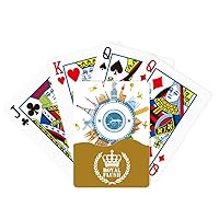 homeworld World Earth Landmark City Pattern Royal Flush Poker Playing Card Game