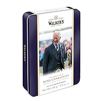 Walker's Shortbread King Charles III Limited Edition Coronation Tin, Pure Butter Shortbread Cookies, 5.3 Oz