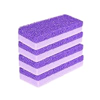 5 Pack Purple Pumice Stone Sponge 2-in-1 Feet Callus Remover Pedicure Stone Foot Scrubber Home Pedicure Exfoliation for Feet Hands Dead Skin Exfoliation