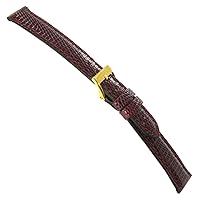 14mm Morellato Genuine Lizard Ladies Burgundy Stitched Padded Watch Band