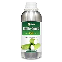 Bulk Bottle Gourd (Lagenaria siceraria) Carrier Oil Pure & Natural Undiluted Unrefined Uncut Organic Standard Oil Cold Pressed Therapeutic Grade Aromatherapy Bulk Oil 1000ml/33.8fl oz