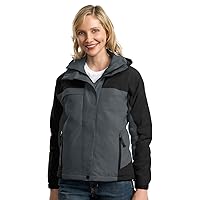 Port Authority Women's Waterproof Nootka Jacket, Graphite/Black, X-Large