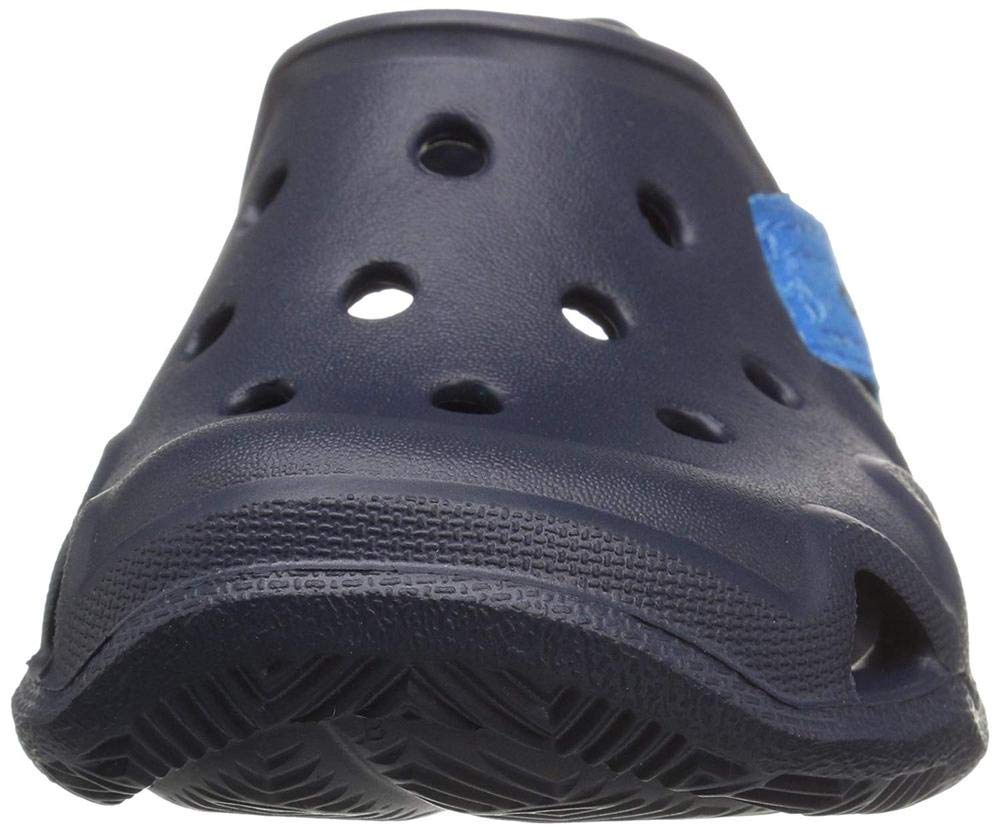Crocs Kids' Swiftwater Wave Slip-On Sandal, Navy, 7 M US Toddler