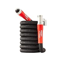 Pocket Hose Silver Bullet 2.0 Expandable Garden Hose 25-FT with Turbo Shot Nozzle, AS-SEEN-ON-TV, Lead-Free, Solid Aluminum Connectors, Easy On/Off Valve, Kink-Free, Leak-Proof