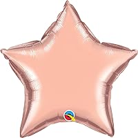 Qualatex 57163 Rose Gold 20 Inch Foil Star Shaped Balloon (5 Pack)