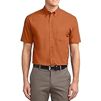 Men's Dress Shirts Short Sleeve Mens Dress Shirts for Men Easy Care Mens Button up Shirts Short Sleeve