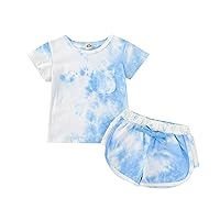 Girls Top and Pants Set Toddler Tops OutfitsShort Sleeve TopsDaily2PC Outfits