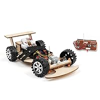 Wireless Remote Control Car Kit F1, Science Project Kit for Kids/Students/Education, STEM Project Model Car Kits to Build, Ideal Choice for Family and School