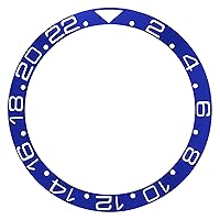 Ewatchparts BEZEL INSERT CERAMIC COMPATIBLE WITH 40MM INVICTA 89260B PRO DIVER WATCH GMT BLUE SILVER
