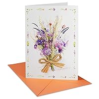 Handmade Real Flower Greeting Cards For All Occasions With Envelopes,Set of 4 (4 designs),For Valentines, Spring,Mothers Day,Wedding,Includes Envelope and Note Tag