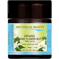 ORGANIC JASMINE OIL BUTTER RAW 100% Natural/VIRGIN/UNREFINED 4 Fl.oz.- 120 ml. For Skin, Hair and Nail Care.