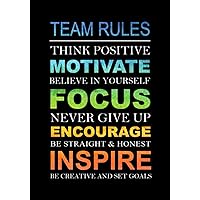 Team Rules: Gifts for Employees | Office - Staff Motivational Gift | Notebook - Journal for Work