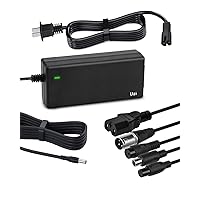 UZI 54.6V 2A Charger (6 Plugs Universal) for Fast and Safe Charging of 48V Li-ion Battery for Electric Scooter/E-Bike/Bicycle/Pedicab,etc.