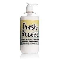24 Hour Skin Therapy Lotion, Full Body Moisturizer, Paraben Free, Made in USA, Fresh Breeze Fragrance, w/ Aloe Vera, 16 Ounces