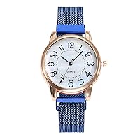 Women's Watch Quartz Watch for Women Ladies, Fashion Trend Inlaid Diamond British Wrist Watch Magnetic Watch Ladies Girls Watch Ladies Watch