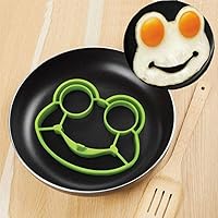 Breakfast Omelette Mold Silicone Egg Pancake Ring Shaper Cooking Tool DIY Kitchen Accessories Gadget Egg Fired Mould (Frog)