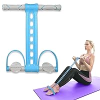 Pedal Resistance Band Elastic Pull Rope Fitness Sit-up Exercise at Home Gym Yoga Workout Equipment Multifunction Pedal Arm Leg Trainer Slimming Bodybuilding Abdominal Training