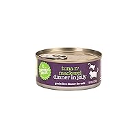 Natural Value Cat Food Tuna 'N' Toppings with Mackerel (Grain Free),5.5oz (Pack Of 24)