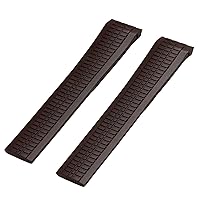 for Patek AQUANAUT Philippe 5968A 5164A 5167A Metal Pins Orange Brown Watch Belt Rubber Watchband 21mm Silicone Strap (Color : Brown, Size : Silver Buckle)