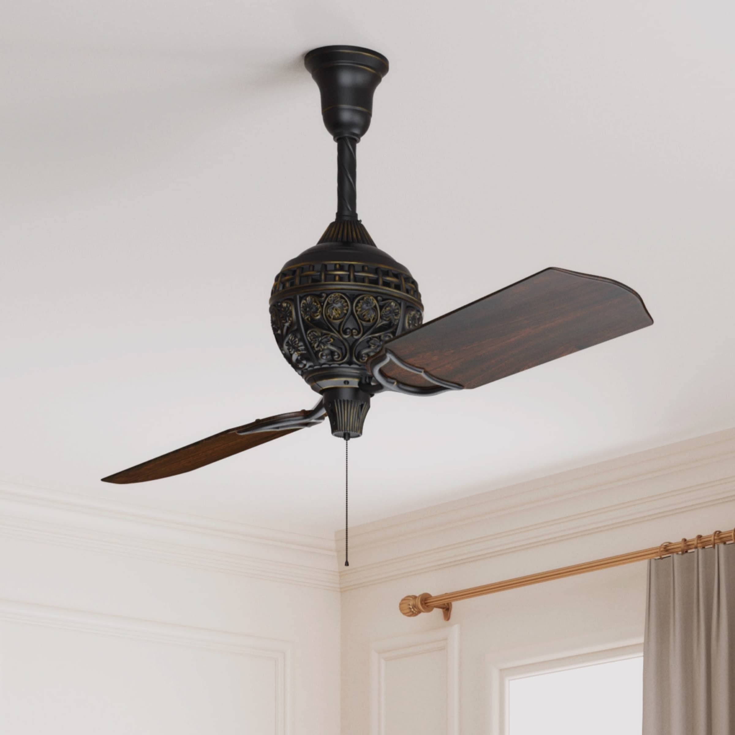Hunter Fan Company 18865 Hunter 1886 Limited Edition Indoor Ceiling Fan with Pull Chain Control, 60