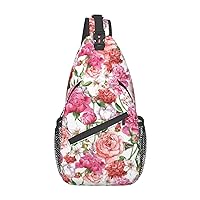 Sling Bag Galaxy In The Universe Print Sling Backpack Crossbody Chest Bag Daypack For Hiking Travel