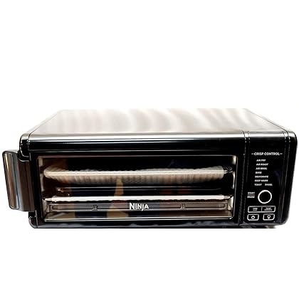 Ninja SP101 Foodi 8-in-1 Air Fry Large Toaster Oven Flip-Away for Storage Dehydrate Keep Warm 1800w XL Capacity (Renewed) Piano shiny BLACK