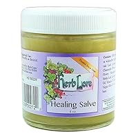 Herb Lore Healing Salve 4 oz - Natural Baby Diaper Rash Ointment with Calendula, Baby Drool Rash & Eczema Cream, Breastfeeding Nipple Cream - Petroleum & Lanolin Free
