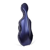 by MI&VI MUSIC 11.5lb Lightweight Carry Straps Tough Shell MI&VI MASTERY 2021 NEW CLASSIC Premium Carbon Fiber Composite Cello Case Full Size White, 4/4 4/4 with Wheels 