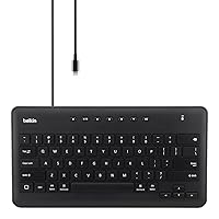 Belkin Wired Keyboard For Apple iPad With Lightning Cable - Works w/ Apple iPad, iPad Pro, iPad Mini, iPad Air Models with Lightning Port - Great for School Supplies - Keyboard With Full Size Keycaps